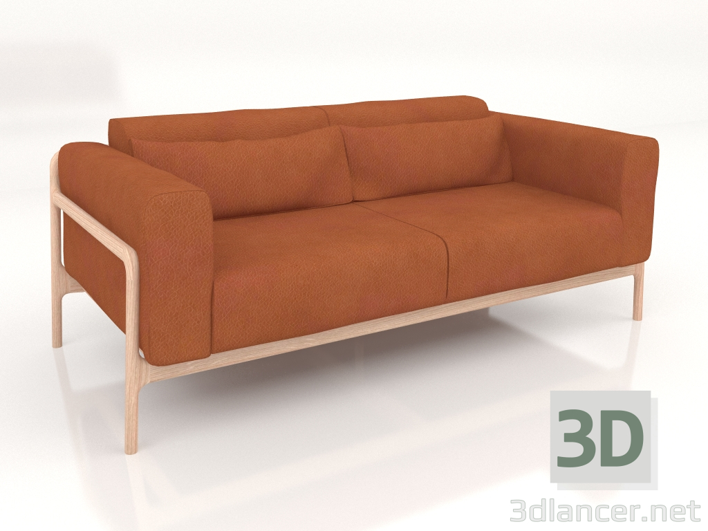 3d model Sofá doble Fawn - vista previa