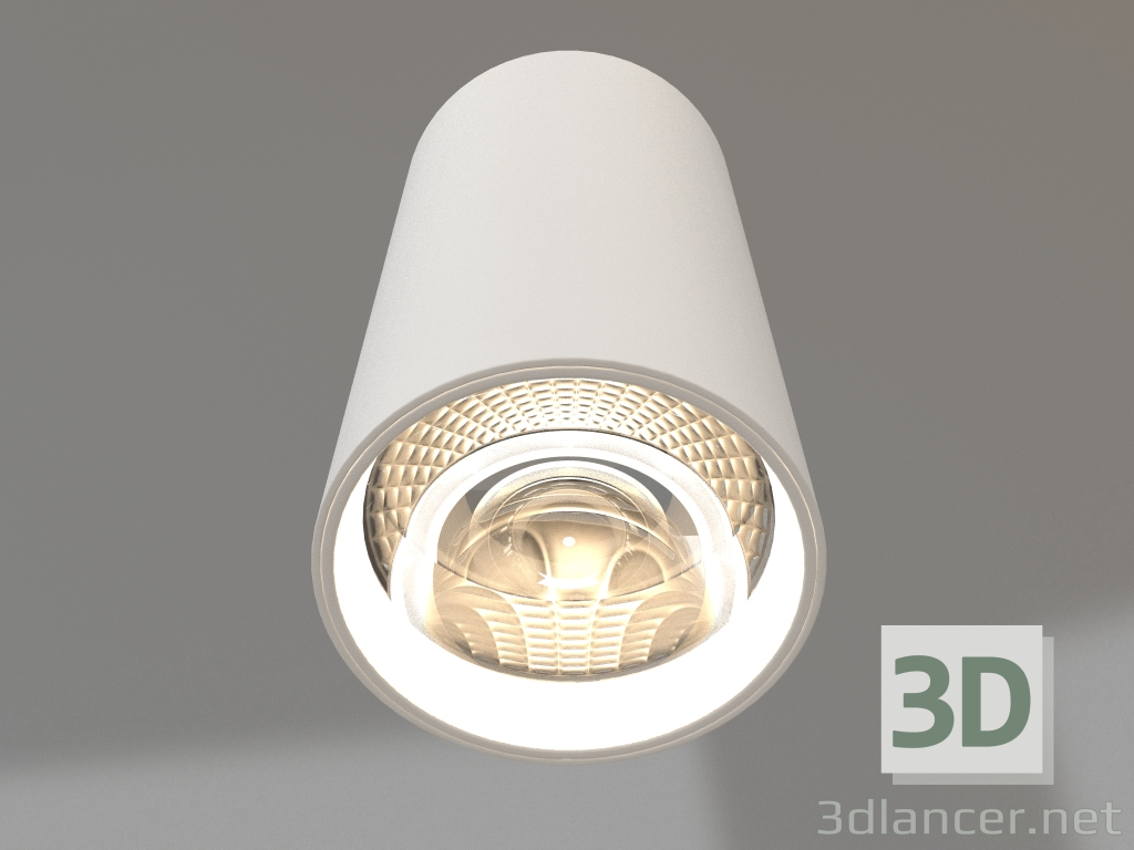 3D modeli Yüzey lambası SP-POLO-R85-1-15W Beyaz 40 derece (Beyaz, Beyaz Halka) - önizleme