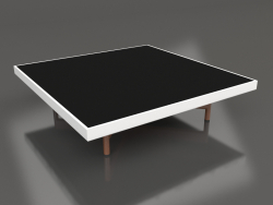 Quadratischer Couchtisch (Weiß, DEKTON Domoos)