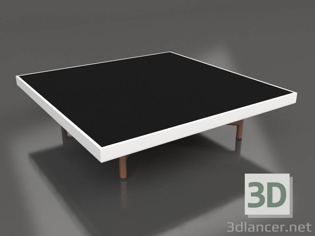 3d model Mesa de centro cuadrada (Blanco, DEKTON Domoos) - vista previa