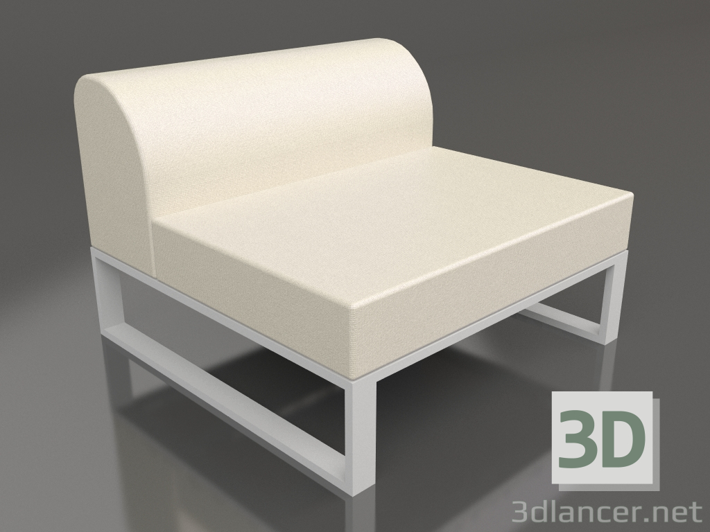 modello 3D Modulo centrale (Grigio) - anteprima