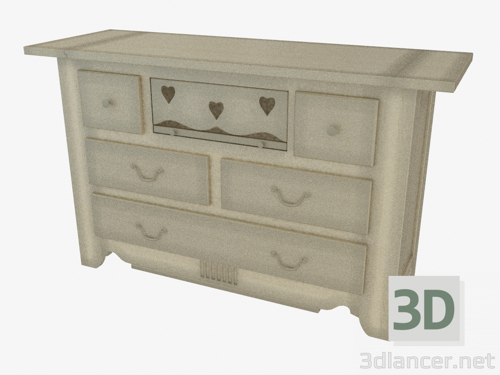 modèle 3D Commode CH435 - preview