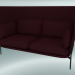 3d model Sofa Sofa (LN6, 90x180 H 115cm, Warm black legs, Sunniva 2 662) - preview