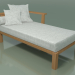 modello 3D Dormeuse modulare in teak, esterno InOut (20R) - anteprima