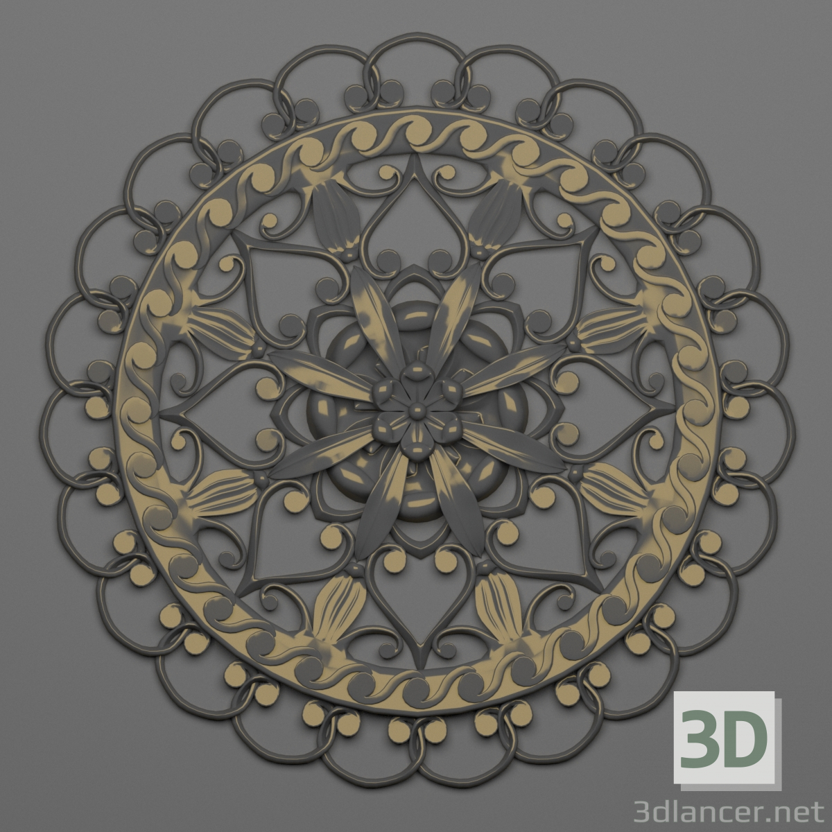 3d Декор 41 модель купить - ракурс