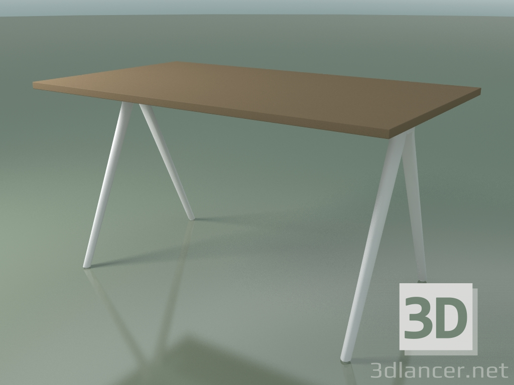 Modelo 3d Mesa retangular 5408 (H 74 - 79x139 cm, laminado Fenix F05, V12) - preview