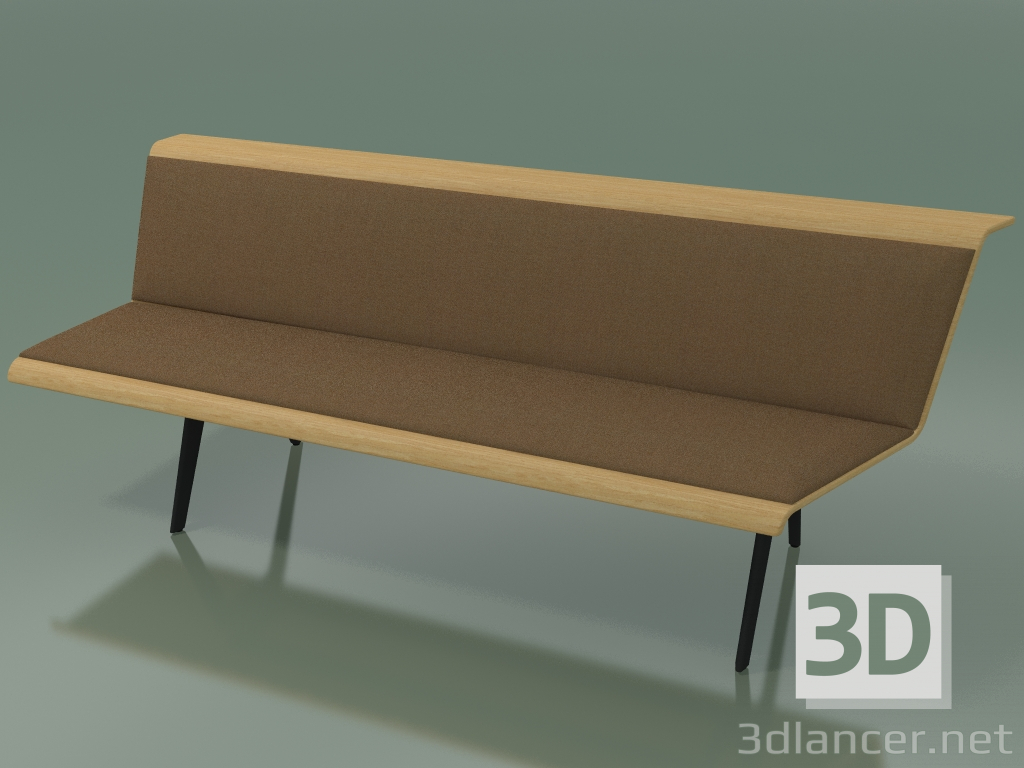 3d model Triple Corner Module Waiting 4515 (135 ° Left, Natural oak) - preview