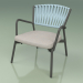 3d model Silla con asiento blando 127 (Belt Sky) - vista previa