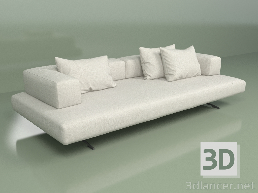 Modelo 3d Sofá base grande - preview