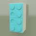 3d model Wall mounted vertical shelf (Aqua) - preview