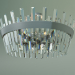 modello 3D Lampadario a soffitto Steccato 10111-8 (Strotskis satinato-nichel-cristallo trasparente) - anteprima