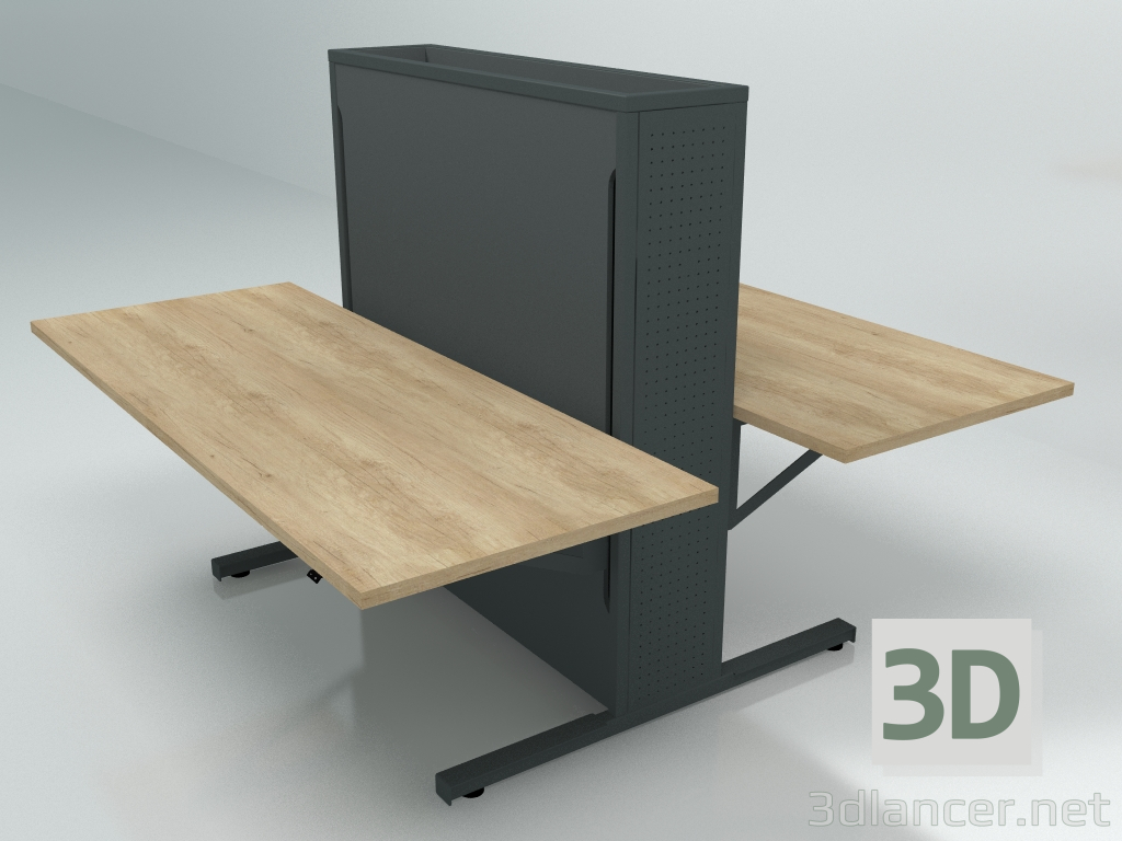 3D Modell Arbeitstisch Flow FLW28 (1800x1700) - Vorschau