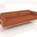 3D Modell Sofa 3+ Rehbraun - Vorschau