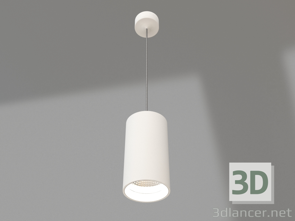 3d model Lámpara colgante SP-POLO-R85-2-15W Blanco Cálido 40grados (Blanco, Anillo Blanco) - vista previa