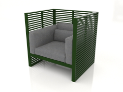 Sillón Normando con respaldo alto (Verde botella)