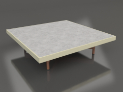 Square coffee table (Gold, DEKTON Kreta)