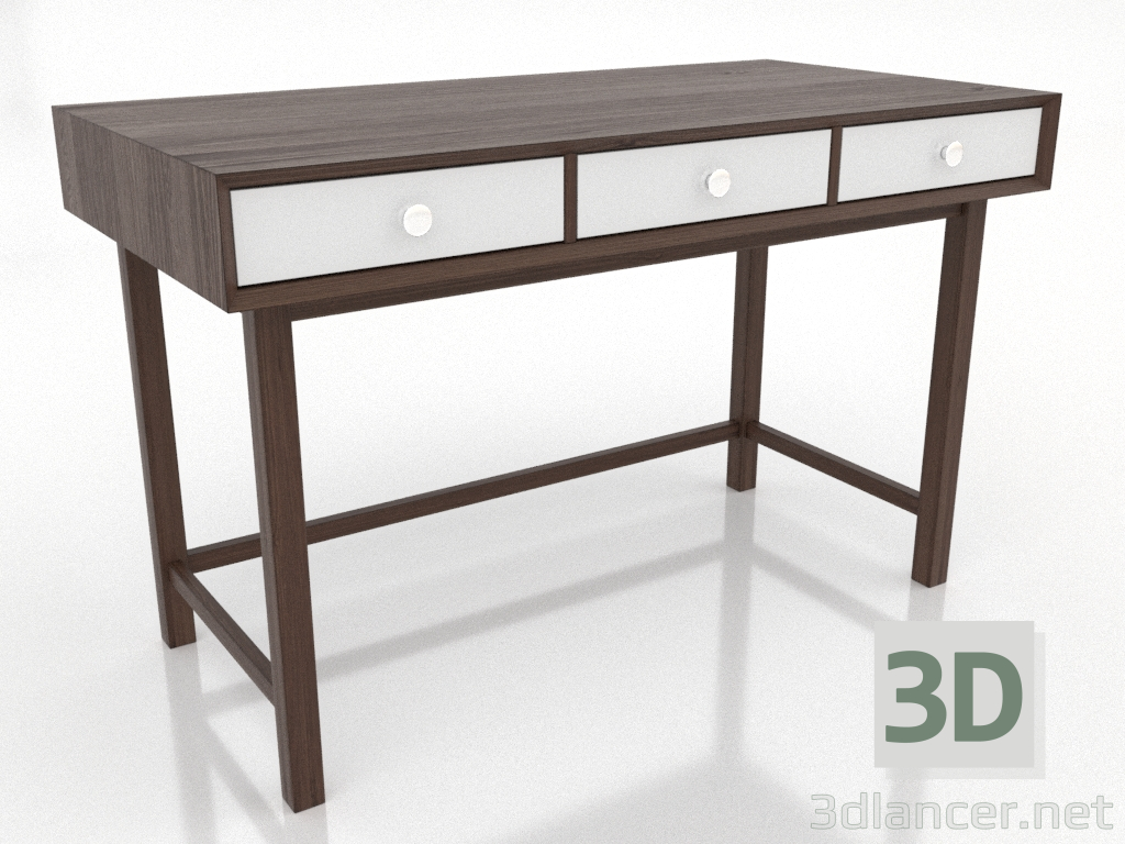 3d model Writing desk 2 1200 X 600 mm (dark walnut) - preview 3d model Writing desk 2 1200 X 600 mm (dark walnut) - preview