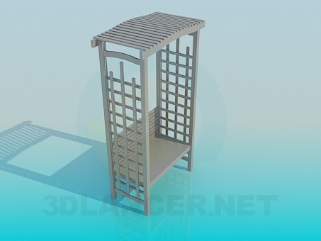 3d model Banco de jardín - vista previa