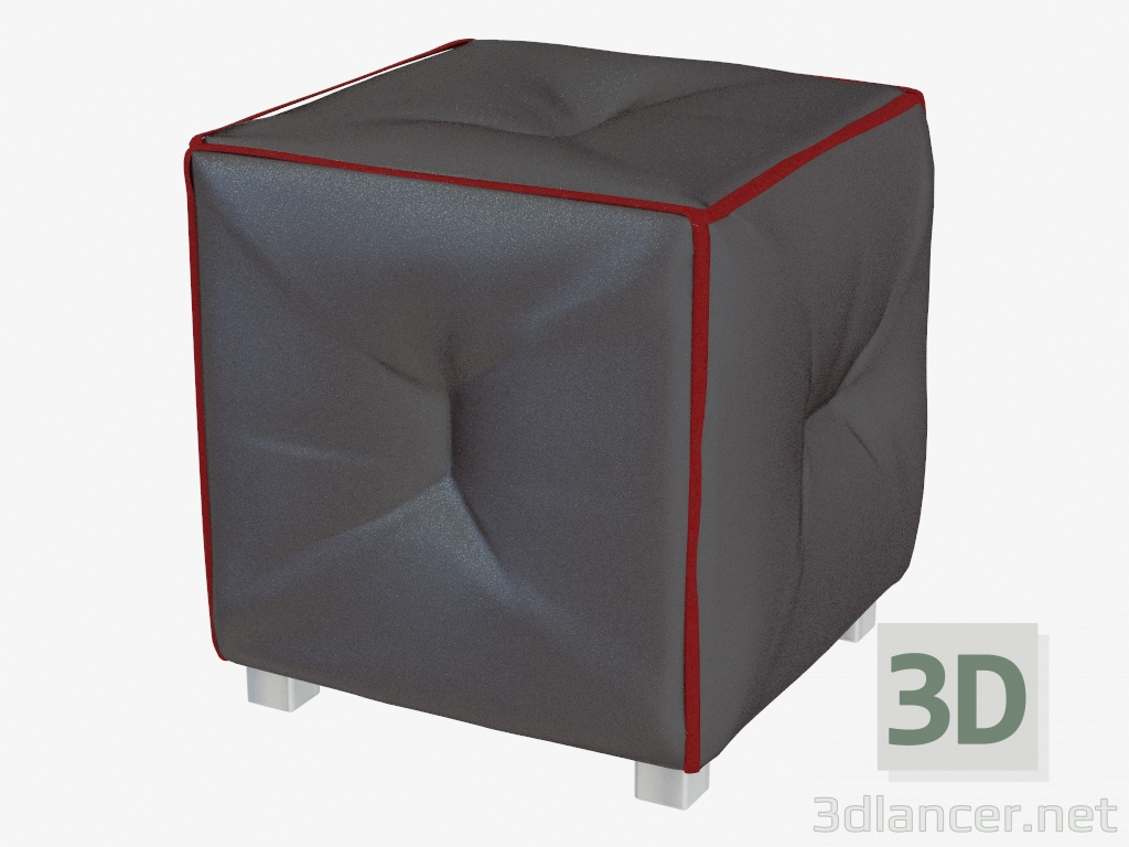 3d model Puff de cuero C136 - vista previa