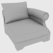 modello 3D POLTRONA HOFFMAN (108X110XH74 DX) - anteprima