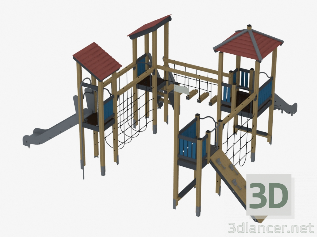 3d model Children's game complex (K1406) - preview