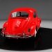 3d Volkswagen Beetle 1963 модель купити - зображення