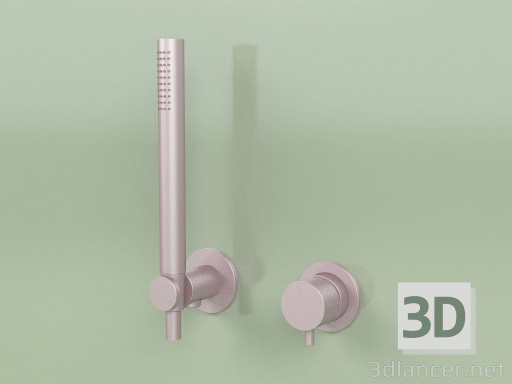 3d model Wall-mounted mixer with hand shower (12 58, OR) - preview