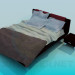 3D Modell Bett - Vorschau
