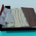 3D Modell Bett - Vorschau