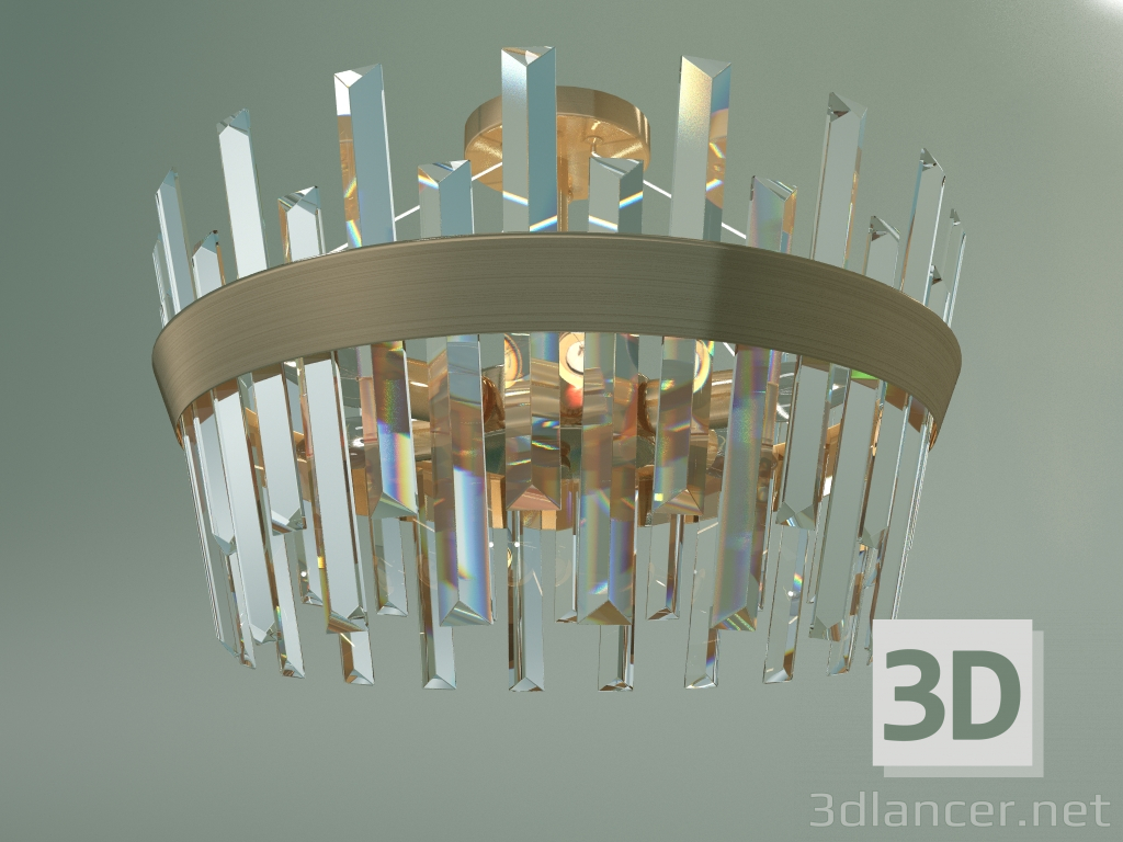 Modelo 3d Candelabro de teto Steccato 10111-6 (Strotskis de cristal bronze-claro dourado) - preview