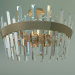 modello 3D Lampadario a soffitto Steccato 10111-6 (strotskis bronzo dorato-cristallo trasparente) - anteprima