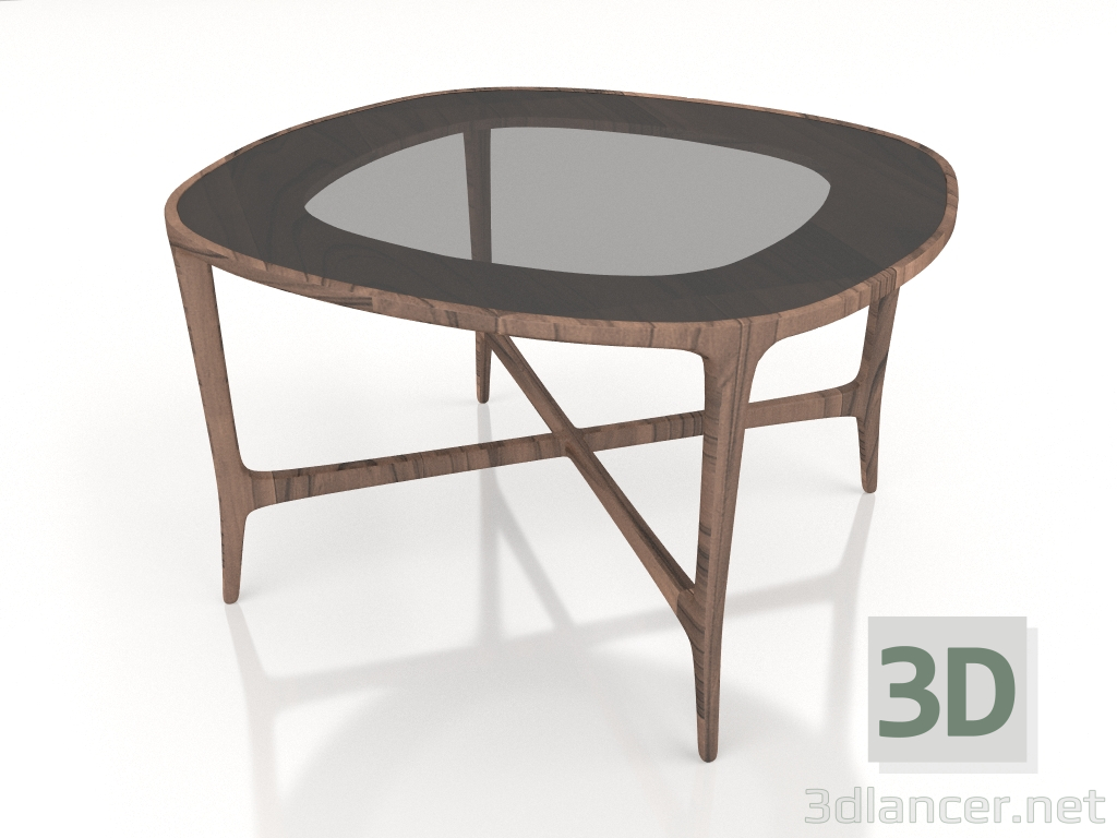 modello 3D Tavolino Jun quadrato 60 - anteprima