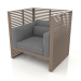 3d model Sillón Normando con respaldo alto (Bronce) - vista previa