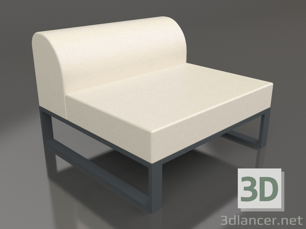 3d model Módulo central (Antracita) - vista previa