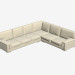 3D Modell Elegante modulare Sofaecke - Vorschau