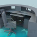 Modelo 3d A mesa semi circular - preview