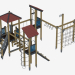 3d model Children's game complex (K1407) - preview