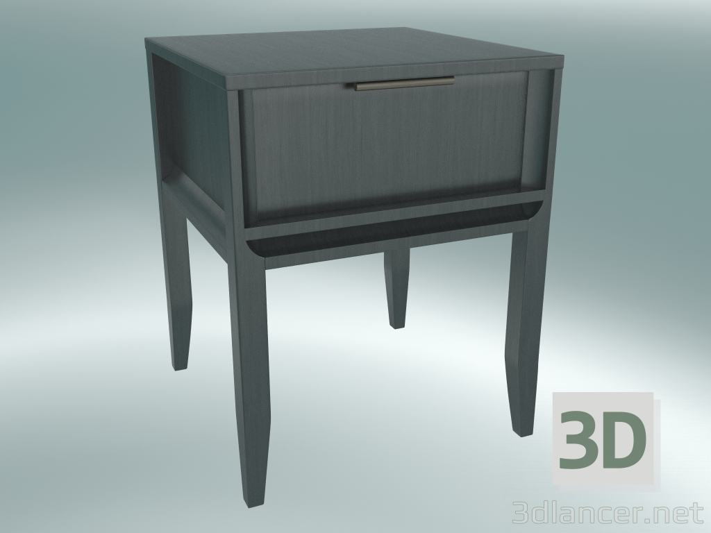 3D modeli Küçük komodin (Gri Meşe) - önizleme