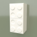 3d model Estante de pared vertical (blanco) - vista previa