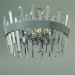 3d model Ceiling chandelier Steccato 10111-6 (satin-nickel-clear crystal Strotskis) - preview