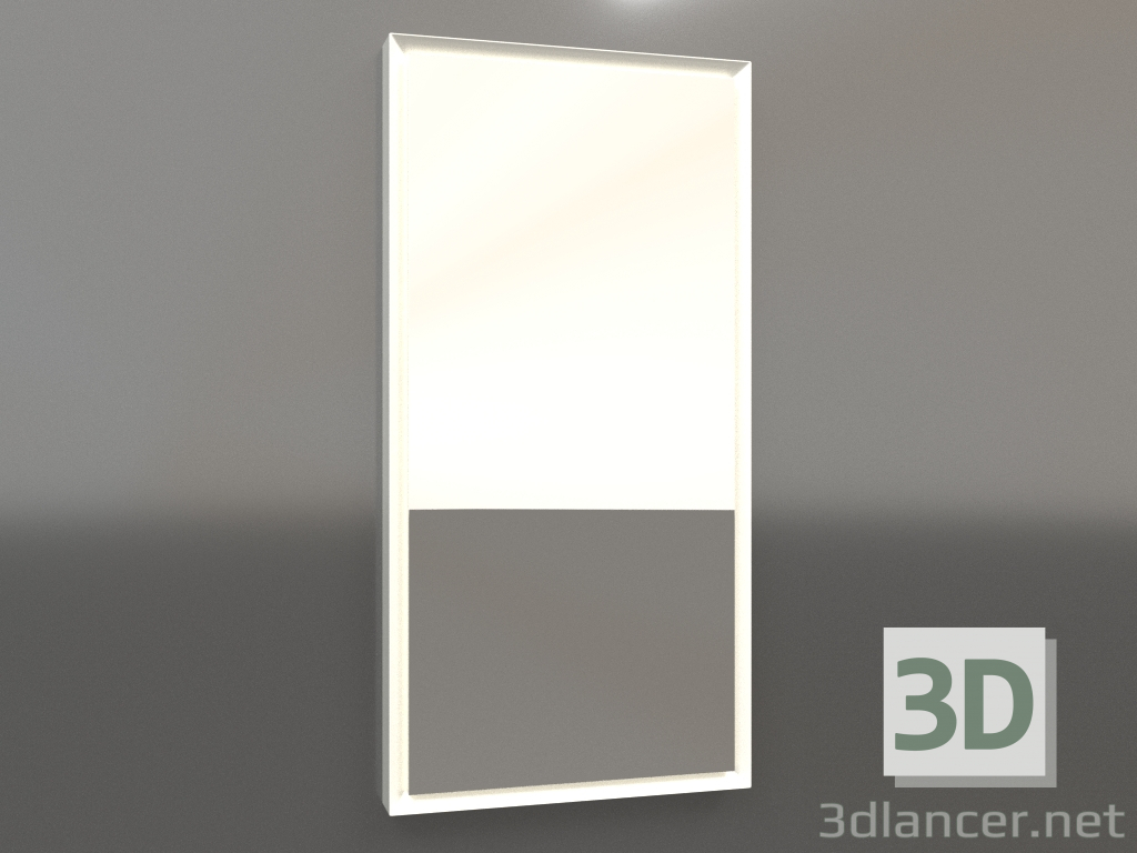 3d model Espejo ZL 21 (400x800, plástico blanco) - vista previa