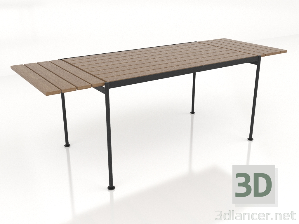 3d model Dining table 140x80 cm (extended) - preview