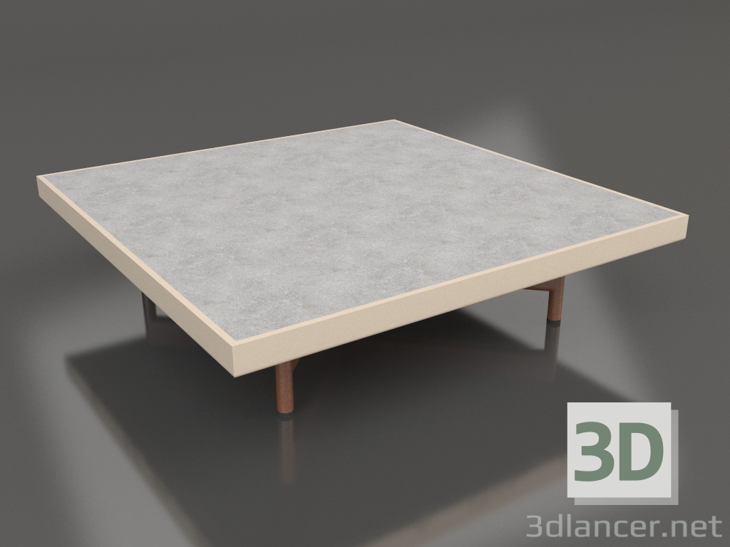 3d model Square coffee table (Sand, DEKTON Kreta) - preview