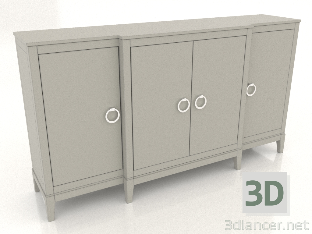 3d model Chest of drawers (RAL 7044, option 2) - preview