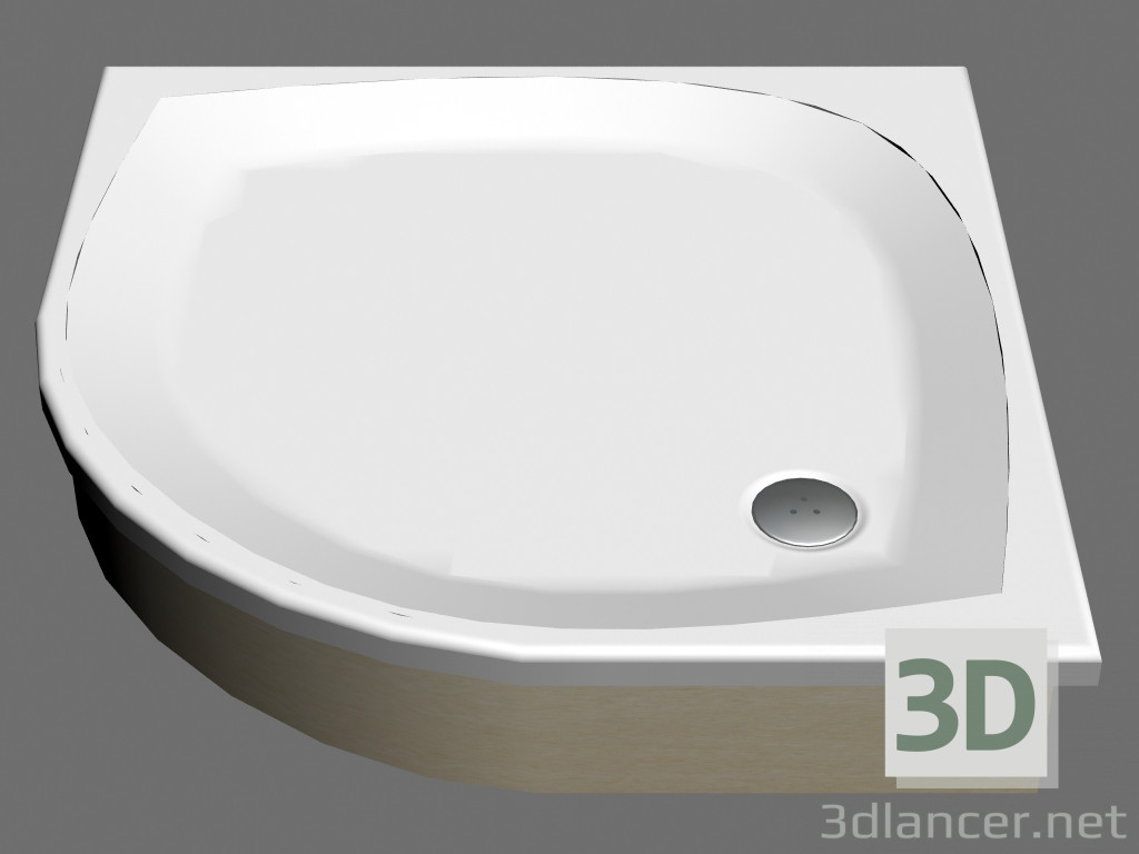 3d model Plato de ducha 90 EX ELIPSO - vista previa