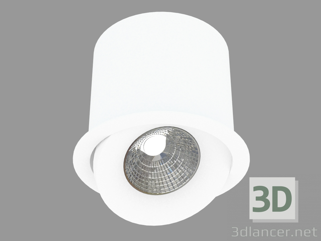 Modelo 3d Recesso luminária LED (DL18412 01TR Branco) - preview