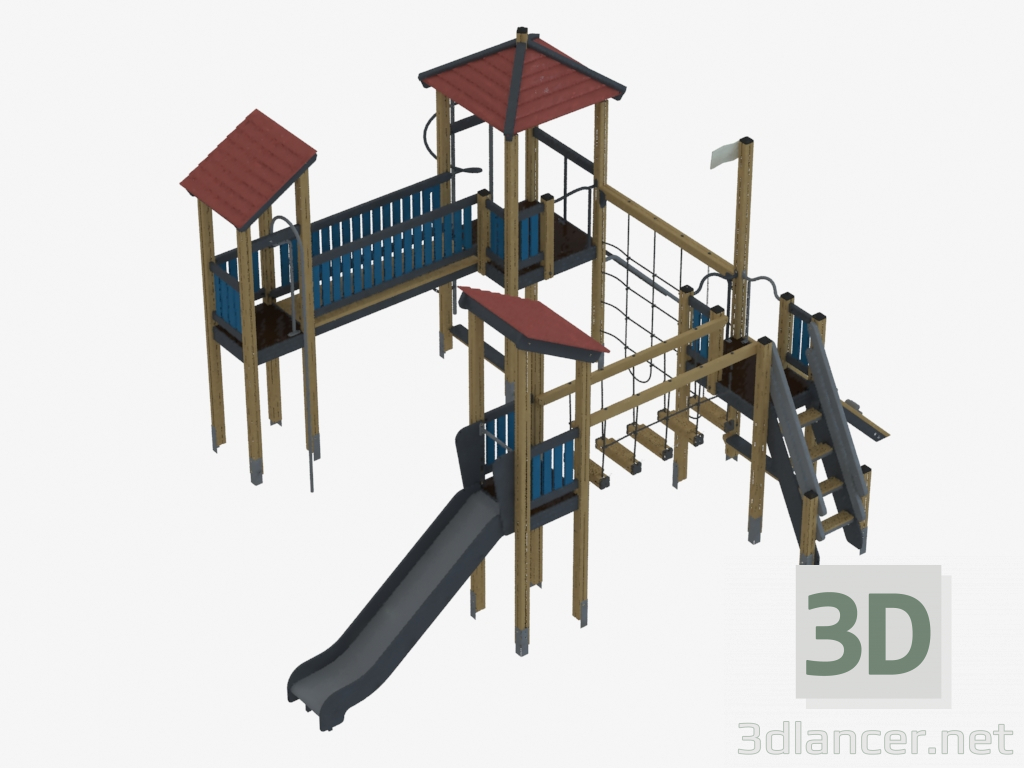 3D modeli Çocuk oyun kompleksi (K2401) - önizleme