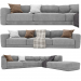 3d Paris Seoul Sofa Poliform model buy - render