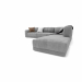 3d Paris Seoul Sofa Poliform model buy - render