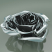 3d model Decor Element Rose (D 10cm, Platinum) - preview